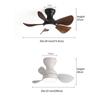 22/29inches Mini Corridor Smallhouse DC Motor Ceiling Fans With Remote Control  Nickel Ceiling Fan With LED Lights Modern