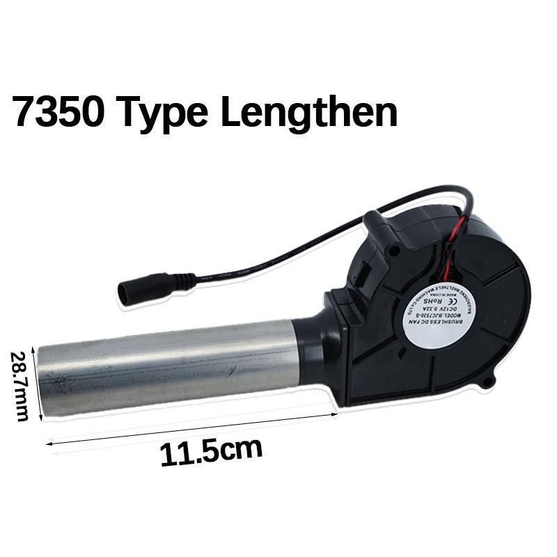 DC 12V 7530 9733 Blower Fan extend mouth Barbecue Power Variable Speed Air Blower for BBQ Picnic Grill Wood Stove Cooking P1