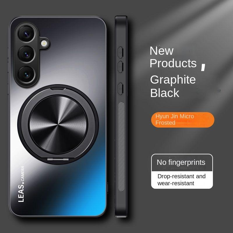 Для Samsung Galaxy S24FE S24 Plus чехол жесткий матовый с кольцом магнитный защитный чехол для Samsung S24 S23 S22 21 Ultra