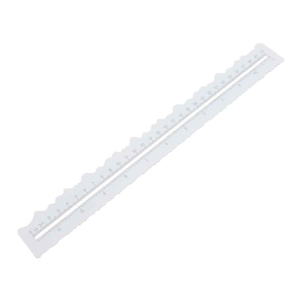 Paper Tearing Ruler Plastic Double Sided Deckle Edge Ruler for Crafting Activities