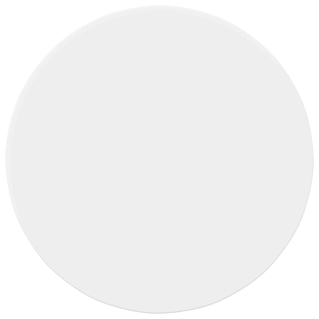 Tabletop Ø 60 x 1.5 cm Round Engineered Wood White