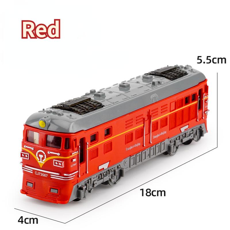 Model Train Inertia Car Toy, Kids Toys Rail Diecast Vehicle Toy Models, Educational Simulation Scale Traffic Cars, Children Gift