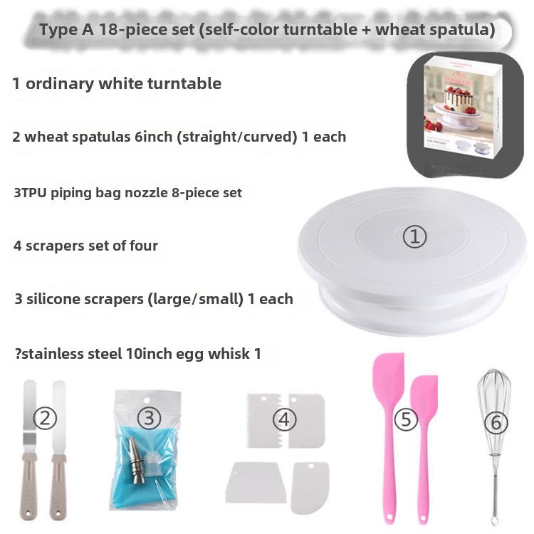 Набор для украшения торта из пшеничной соломы - вращающийся инструмент для выпечки для проектов «сделай сам»