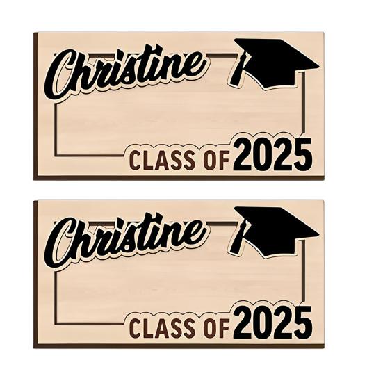 Graduation Gift Money Holder Wooden Class of 2025 Cash Holder Graduation Cash Gift Holder Keepsake for High School College University Graduates