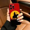 R-Red D-Dead Redemption RDR 2 Чехол для телефона iPhone 17,16,15,14,13,12,11 Pro Max,16Plus,XS Мягкий черный чехол