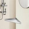 22*22*31 In Stainless Steel Shower Shelf,Silver Triangular Triangle Support Rack Wall Mount 55*55*78 Cm for Bathrooms,Bedrooms