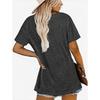 Women's Casual Short Sleeve Crew Neck T-Shirt - Bold "MAMA" Graphic Print with Leopard Accents, Black & Pink Lettering,