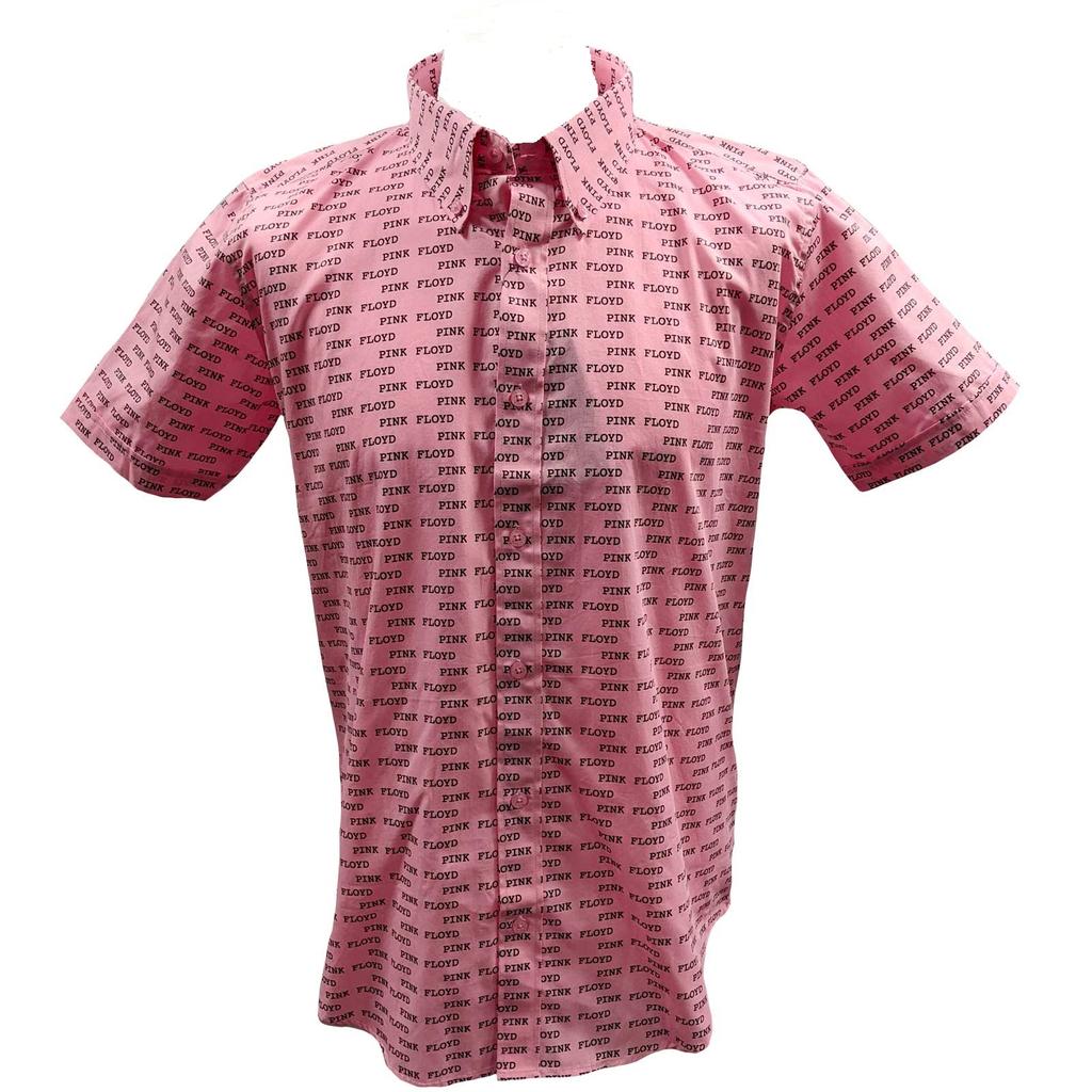 Pink Floyd Unisex Adult Courier Pattern All-Over Print Shirt