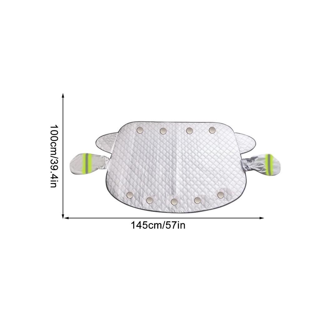 Автомобильный чехол для лобового стекла от снега, защитный чехол от замерзания для лобового стекла, мягкий внутренний слой, защитные принадлежности для внедорожников, седанов и мини