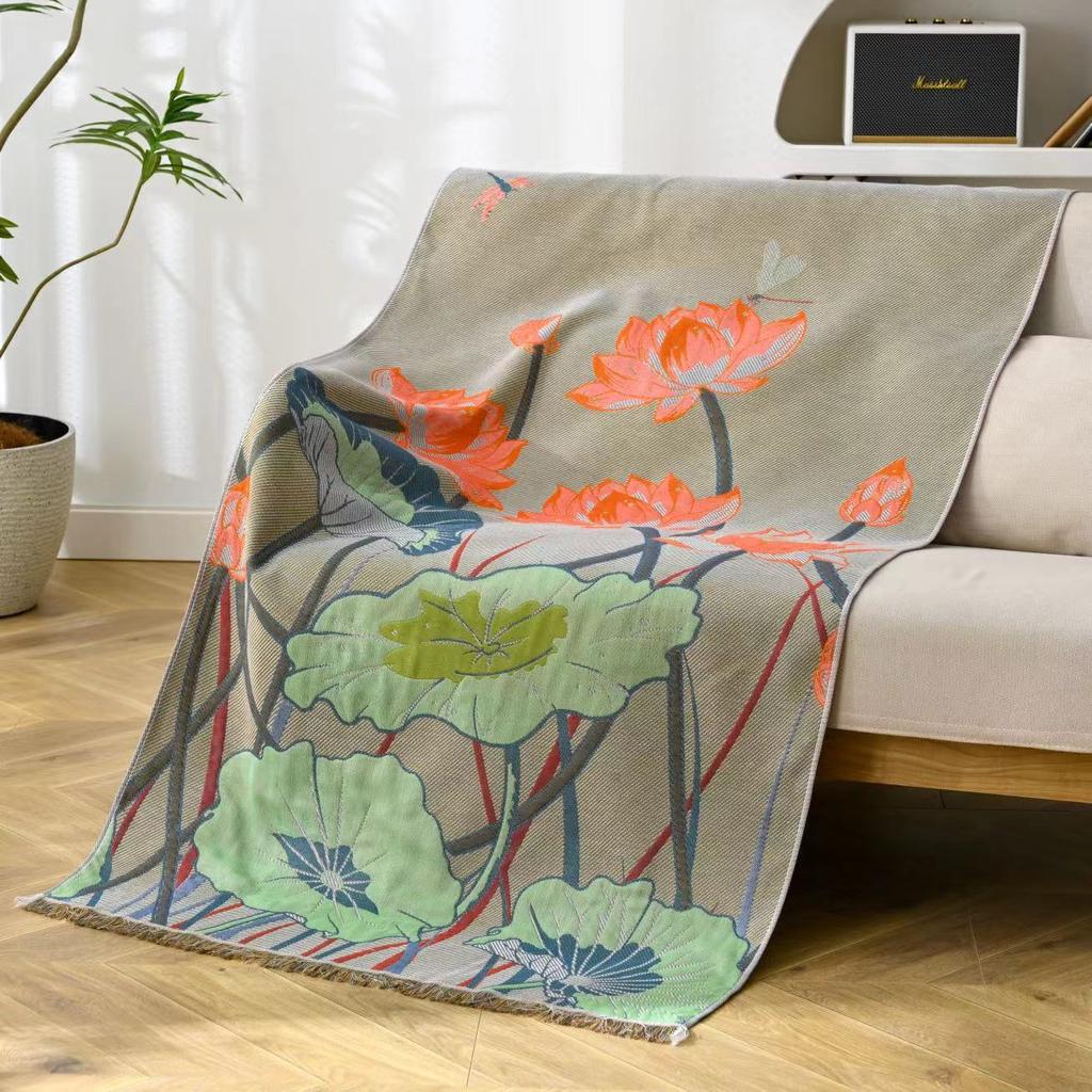 Soft Quick-drying Bath Towel Twill Woven Cotton Gauze Towel Thickened and Enlarged Beach Sports Wrap Nap Blanket