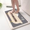 Утолщенный фланелевый противоскользящий коврик с рисунком для ванной комнаты и туалета, моющийся коврик для пола, впитывающий и устойчивый к грязи входной коврик