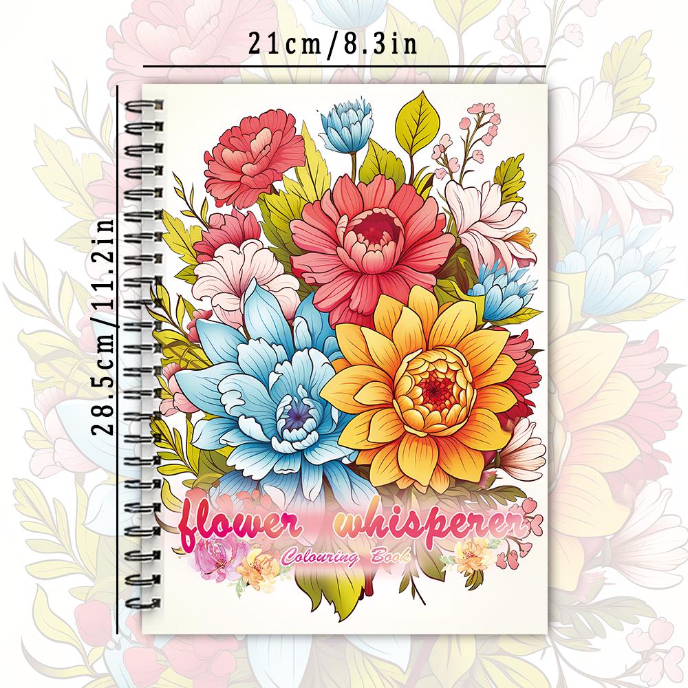 Женская спиральная раскраска - 30 листов 11,3x 8,3 дюйма, Раскраска для снятия стресса, Подарок на день рождения, Подарок на праздничную вечеринку