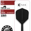 Target Japan Black Marque Lumiere Tungsten Soft Tip Dart Black Pixel Tips Black 6 Flights and Shafts Marque Lumiere 3.0 90% K-Flex Set, 18.5G 2BA,