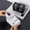MDF Wooden Perpetual Calendar Eternal Blocks Pastoral Style Building Blocks Calendar Month Display Perpetual Calendar