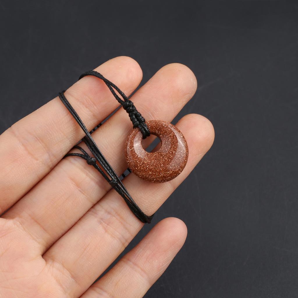 Новый стиль ожерелье натуральный камень белый нефрит/агат/лабрадорит ожерелье круглый кулон для женщин подарок на день рождения