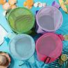 New Children's Mesh Shell Storage Bag Three-dimensional Circular Sand Digging Bucket Toy Sorting Collection Bag