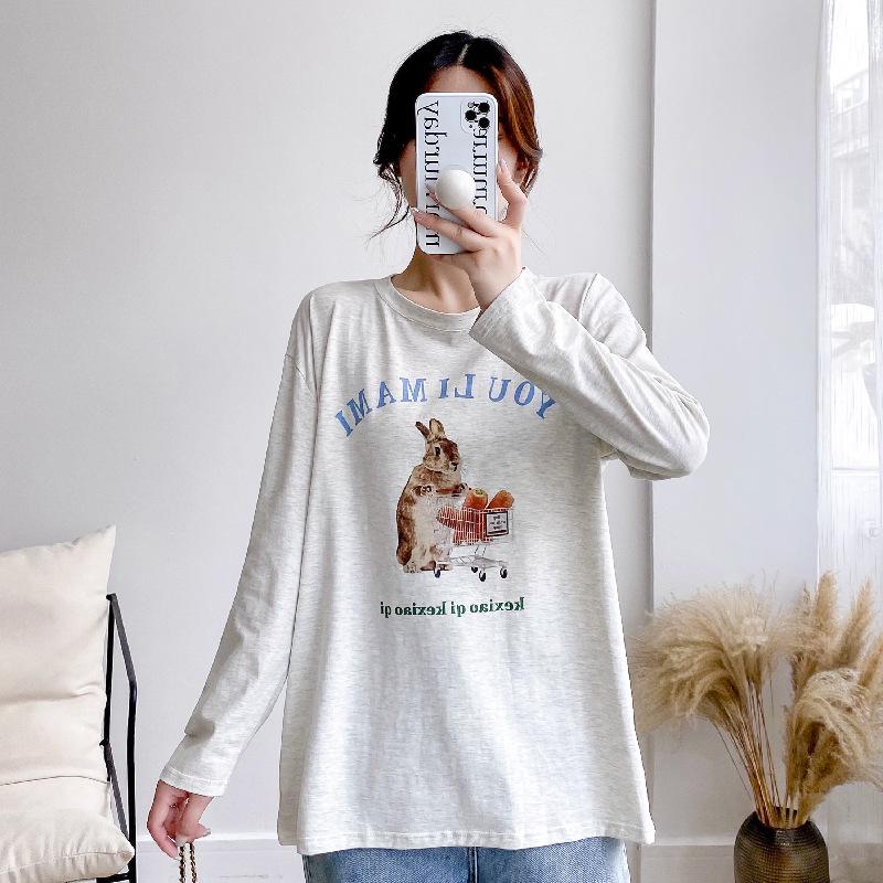 Топ для кормящих с длинным рукавом для беременных - Стильная весенне-осенняя одежда для мам в послеродовой период и кормящих грудью