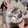 Thick Bottom Retro New Ins Korean Style White Shoes Women's Fashionable All-Matching Casual Sneakers Women