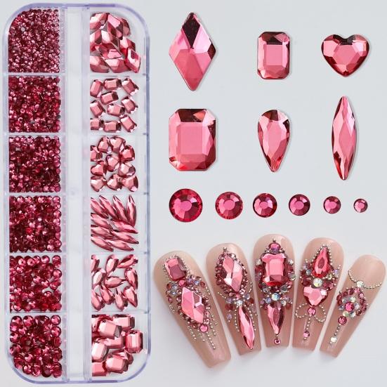 1 Box Sparkling with Rhinestones Nail Create Stunning 3D Nail Art Shiny Faux Crystal