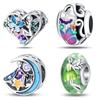 S925 Sterling Silver Moonlight Fairy Beads DIY Jewelry Accessories Charm Bracelet