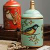 1pc Ceramic Storage Jar, Porcelain Storage Jar, Tea Can, Coffee Can, Ceramic Crafts, For Home Restaurant Hotel Office