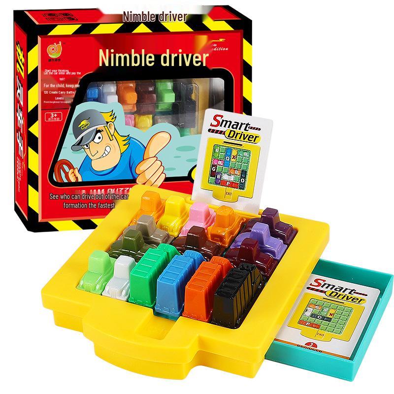 Kids' Clever Driver Chess Game: Huarong Road Car Puzzle for Early Education & Interactive Learning