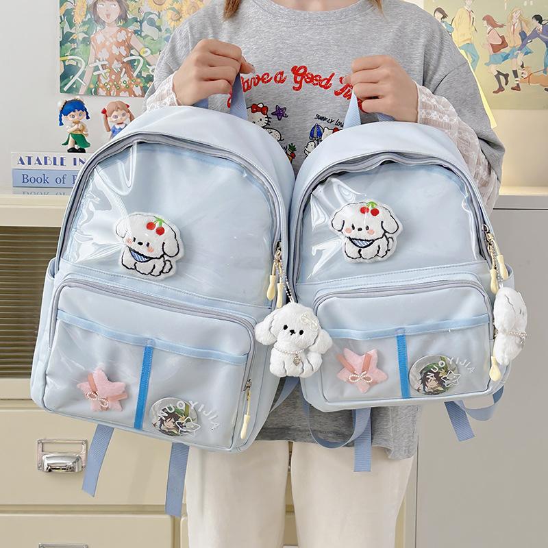 Schoolbag new student backpack female primary and secondary school students casual versatile pain bag schoolbag travel cute wind small backpack
