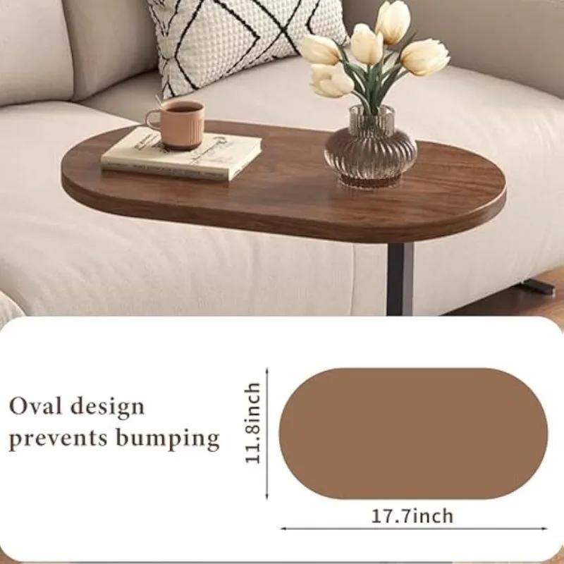 C-образный приставной столик, современный светлый, роскошный стиль, небольшой журнальный столик, портативный, небольшой столик для телевизора, для гостиной, спальни