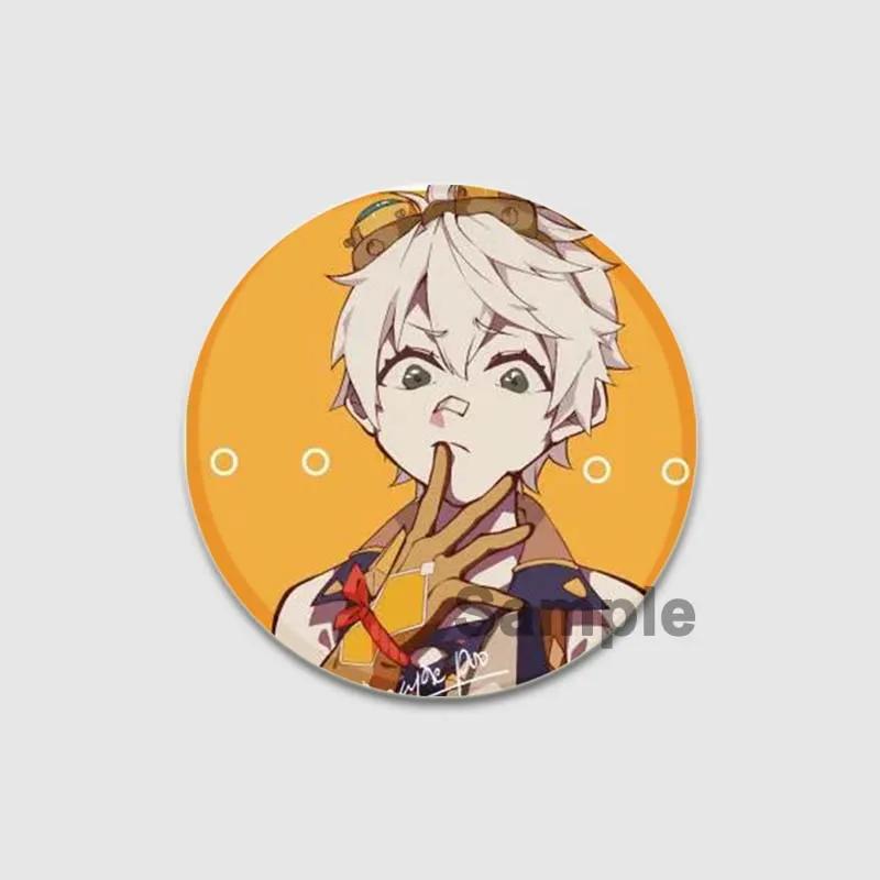 Значки Bennett 32/44/58 мм, аниме-броши ручной работы Genshin Impact, значок на лацкан игрового персонажа, креативный значок в виде мультяшной фигурки, подарочный аксессуар