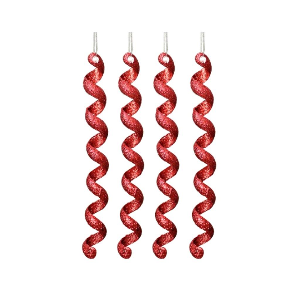 4 шт. Пластиковые рождественские снежинки, сосульки, подвески, витые, изысканные, поддельные сосульки, украшения, сделай сам, имитация ледяных полосок, подвески