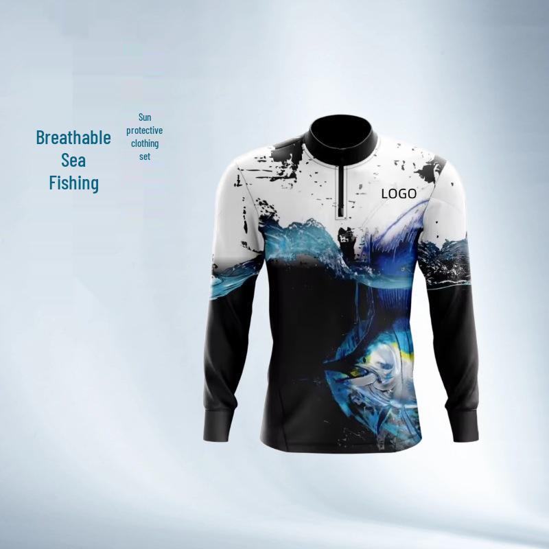 Универсальная рыболовная куртка-поло с капюшоном для мужчин и женщин - Легкая, дышащая молочная шелковая ткань с охлаждающим эффектом
