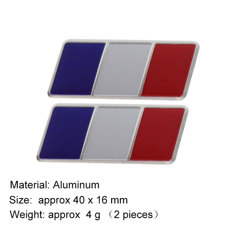 2 шт. Алюминиевый Франция Германия Италия Россия Флаг на крыло автомобиля Задняя наклейка Эмблема Значок Наклейка Аксессуары для украшения автомобиля