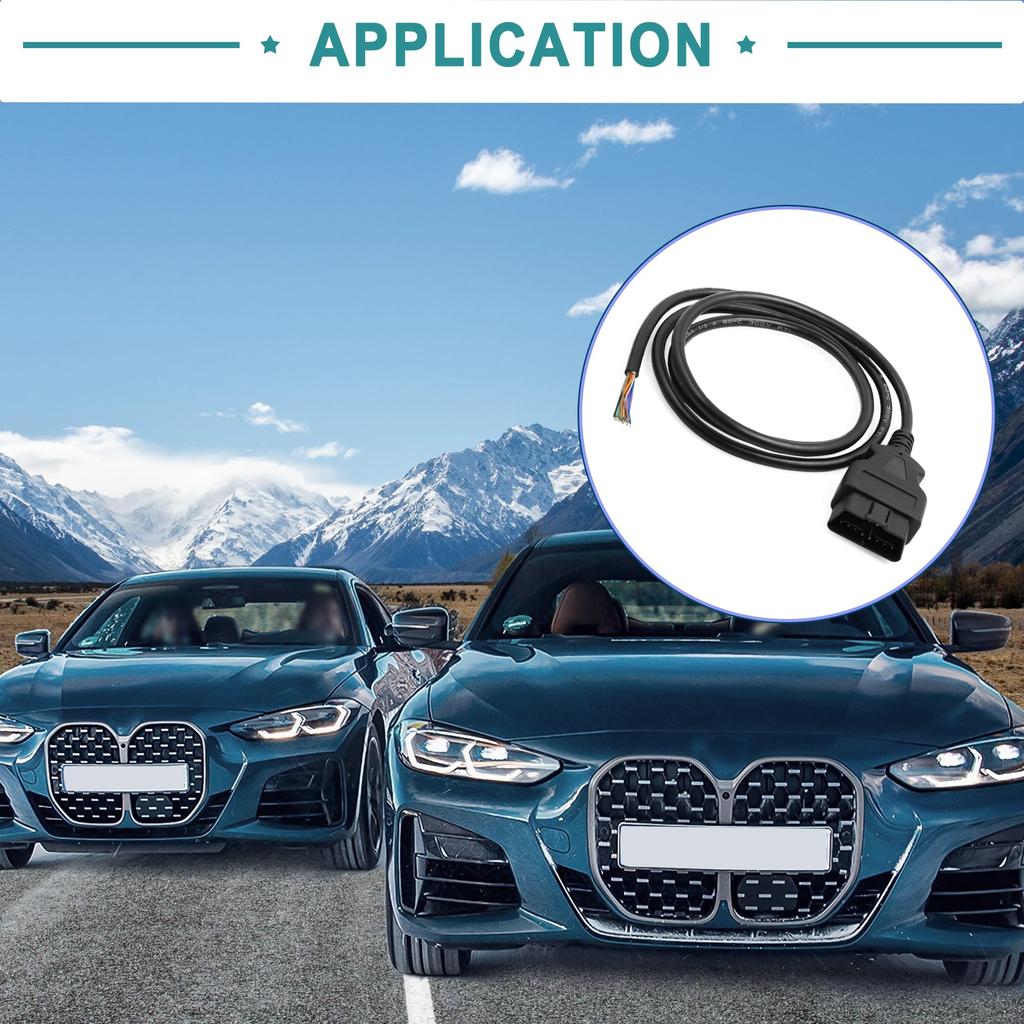 ACROPIX Универсальный 150 см 16-контактный OBD2 female адаптер для диагностики - 1 шт.