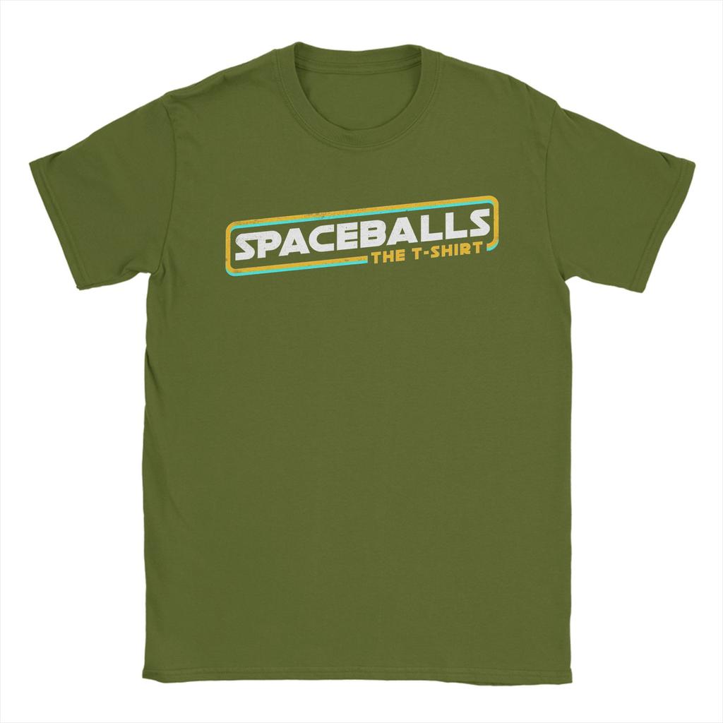 Мужские футболки Spaceballs, оригинальная футболка из чистого хлопка, футболка с коротким рукавом, футболка с круглым вырезом, одежда, новинка.