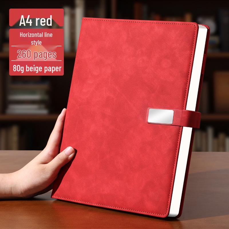 A4 Premium Leather Notebook for Business, Office, or Study - Customizable with Logo