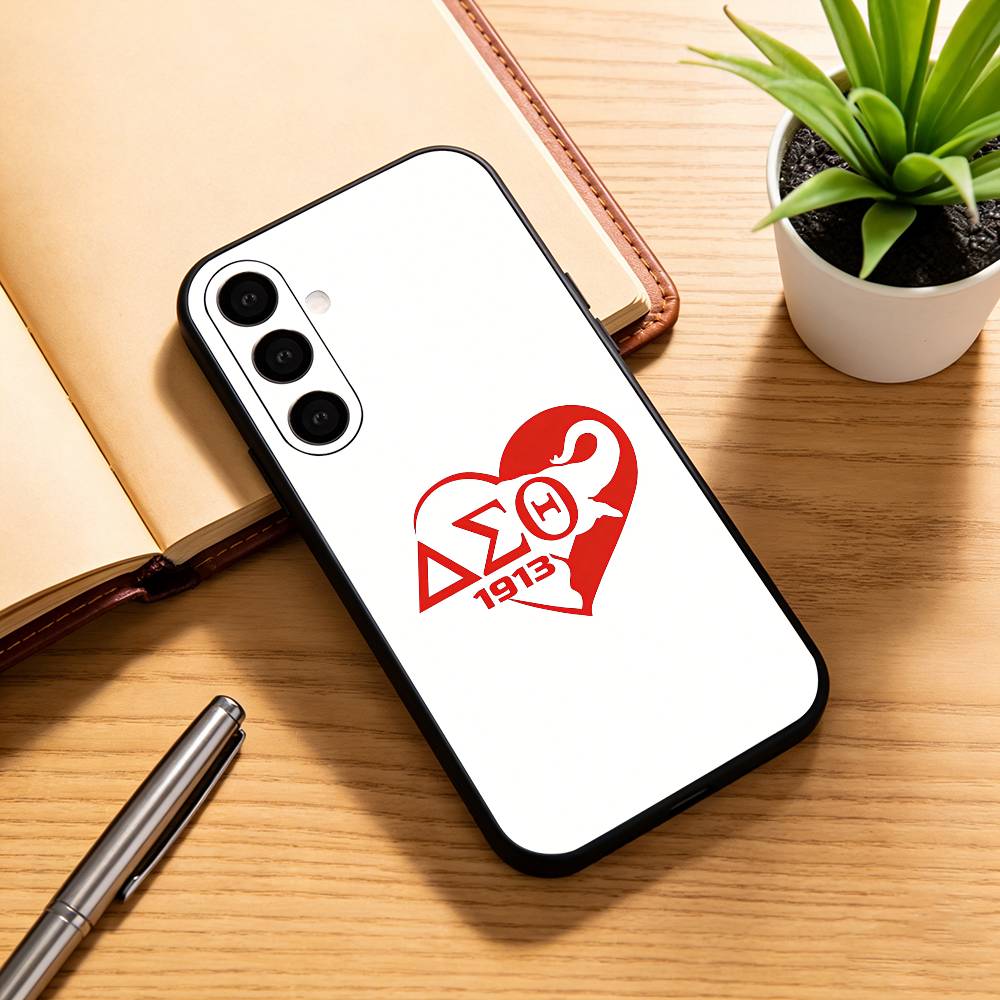 D-delta S-sigma Theta Phone Case Black Silicone Soft For Samsung Galaxy A73,A72,A71,A70,A53,A52,A51