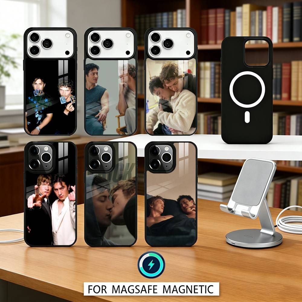 1PC Ice hockey H-Heated R-Rivalry Phone Case Magnetic For iPhone17 16 15 14 13 12 Pro Max For Magsafe Wireless Charging Cover