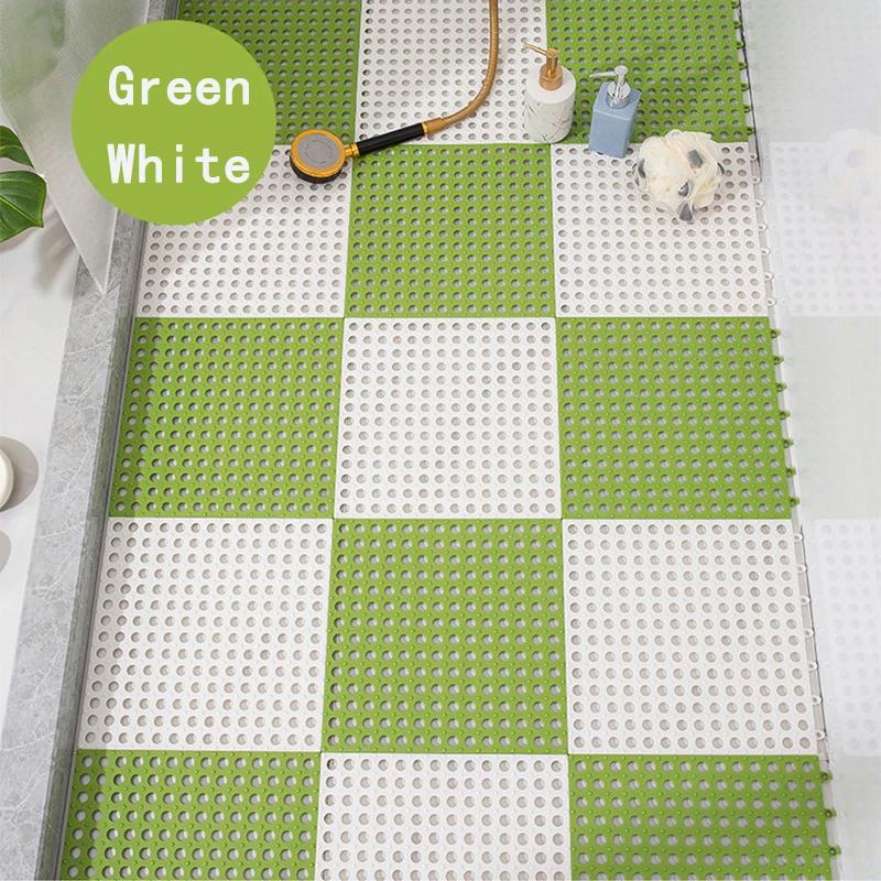 30x30 см Нескользящий коврик для ванной комнаты Бытовая ванная комната Туалет Сращивание Лоскутное Заземляющий Коврик Коврики для ног Ванна Душ Водонепроницаемые Коврики