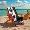 Personalized customized proof beach towel with Joker pattern - soft, absorbent,quick-drying,perfect swimming,camping&bathing