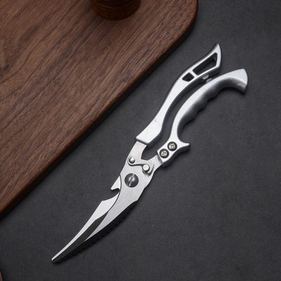 Powerful Kitchen Scissors Multi-Function Stainless Steel Shears Safe Lock Design Easy One-Handed Operation Bone Shear for Chicken Fish Vegetables