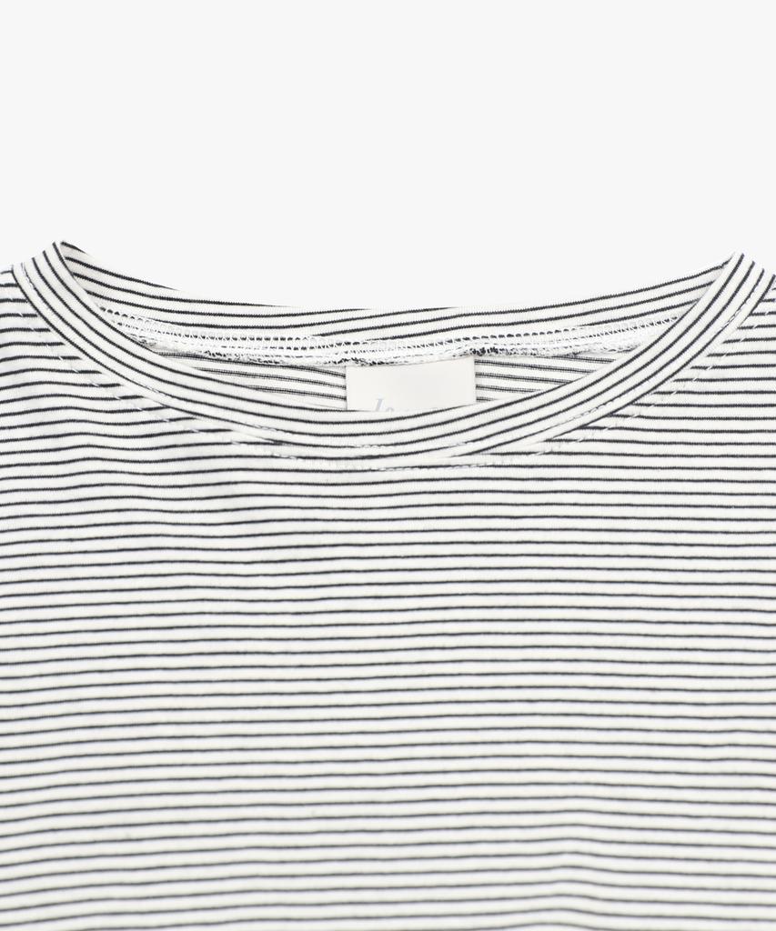 LOSSYROW Overfit Stripe Long Sleeve White