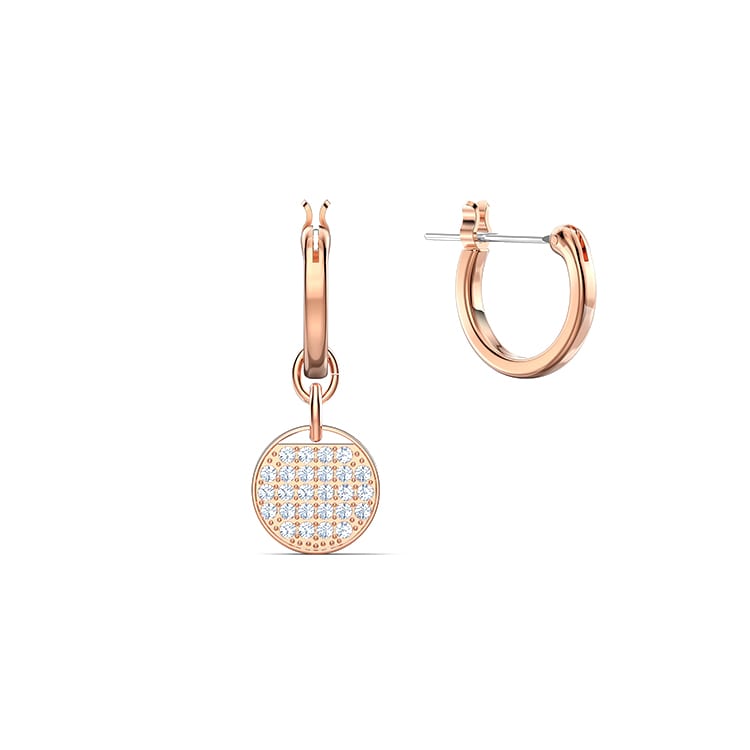 Swarovski Имбирные Серьги Женские Белое/Розовое Золото 5567528