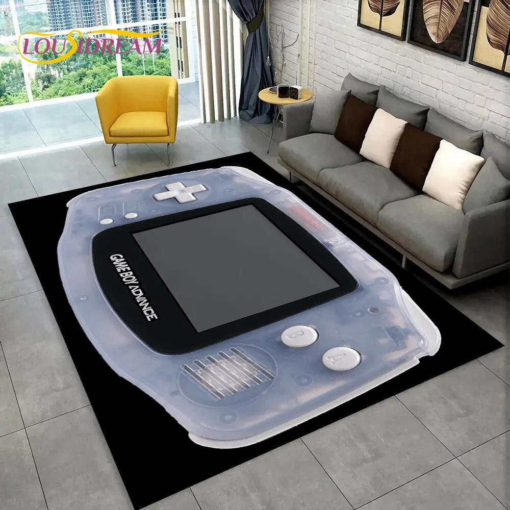 Коврик для игровой консоли Game Boy GBA в стиле ретро, ковер для дома, гостиной, детской спальни, дивана, коврика для двери, декора, нескользящий коврик для пола