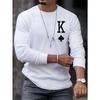 Мужская футболка с длинным рукавом Manfinity Homme с принтом покера
