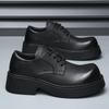 Original Niche High Sense Commuter Thick Sole Heightening Japanese Shoes Old Big Head Future Derby Shoes Black Trendy Shoes Men