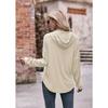 Women's Hoodie Autumn and Winter Casual Loose Solid Colour Hoodie Sweatshirt