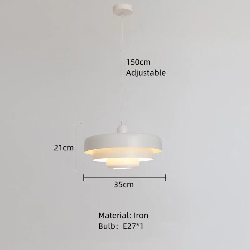 Минималистичная красочная металлическая подвесная люстра, светло-желтая, розовая, оранжевая, для столовой, бара, фойе, спальни, подвесной светильник, лампа с цоколем E27