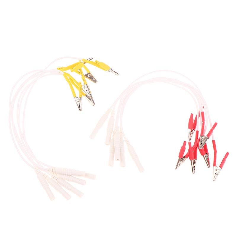 6 шт./лот кабель-зажим типа «крокодил», зажим для игл для акупунктуры для электронного прибора для лечения акупунктурой