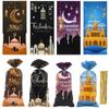 100pcs Eid Mubarak Castle Moon Gift Pocket Bags Plastic Candy Cookie Bag Eid Mubarak Gift Bags Plastic OPP Candy Cookie Bag