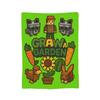 Game Thumb a Green Garden Grow Grow a Garden Knitted Blankets Velvet Lightweight Thin Throw Blanket for Airplane Travel Bed Rug